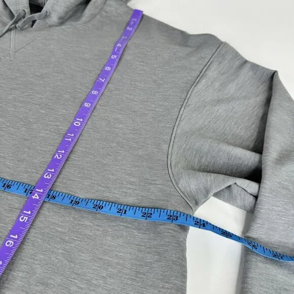 Nike Yoga Dri Fit hoodie hooded sweatshirt gray Pull-over DM7033-073 - Picture 8 of 14